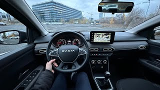 New Dacia Logan 2023 Test Drive POV [upl. by Kcaz794]