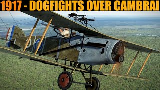 1917 The Battle Of Cambrai Dogfights Over The Battle  IL2 Sturmovik Reenactment [upl. by Akemak]