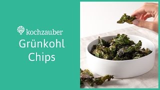 Grünkohl Chips Gesunden Snack selber machen [upl. by Bara387]