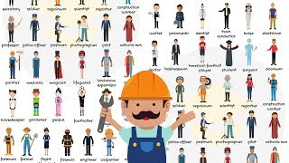 List of Jobs and Occupations in English  Types of Jobs  Learn Different Job Names [upl. by Hahsi]