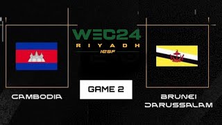 Game 2  Cambodia 🇰🇭 vs Brunei 🇧🇳  IESF World Esports Championship 2024 South East Asia Qualifier [upl. by Ahsienauq]