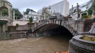 Wienfluss nach Unwetter Sept2024 in der Wiener Innenstadt [upl. by Trebma]