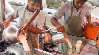 Curd Lassi Making Summer Street Drink Fastest Lassi Maker Famous Punjabi Lassi Street Food Karachi [upl. by Nauwtna123]