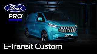 Scopri il nuovo ETransit Custom 100 elettrico  Ford Italia [upl. by Alfredo863]