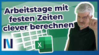 Excel Wie viele Tage muss ich arbeiten Berechnung mit NETTOARBEITSTAGEINTL und MONATSENDE [upl. by Morgan264]