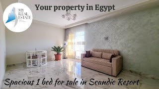 Spacious 1 bedroom apartment for sale in Scandic Resort Hurghada Red Sea Egypt [upl. by Hurst]