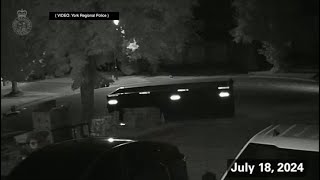 CAUGHT ON CAMERA Markham shooting and arson at same home [upl. by Ennirroc]