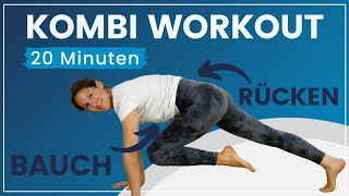 20 Minuten Bauch und Rückentraining ➡️ Dein Kombi Workout [upl. by Aramoj486]