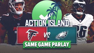 Atlanta Falcons vs Philadelphia Eagles Props amp Parlay Picks  MNF  Action Island [upl. by Alurta]