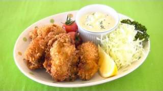 Kaki Furai Deep Fried Oyster with Tartar Sauce カキフライのタルタルソース添え [upl. by Akyeluz]