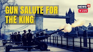 Live  Gun Salute King Charles III  King Charles III Proclamation  London King Proclamation Live [upl. by Liesa]