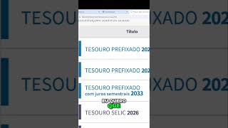 Tesouro Direto Melhores Opções de Títulos para Investir [upl. by Ettelrahc]