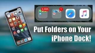 How to Put a Folder on Your iPhone Dock [upl. by Girardo714]