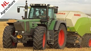 Pressing bales  Fendt Favorit 924  Claas Quadrant 5200RC  Balen persen  Schött [upl. by Giannini189]