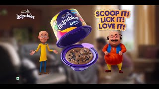 Cadbury Dairy Milk in Lickables  Motu Patlu 15secs [upl. by Atena]