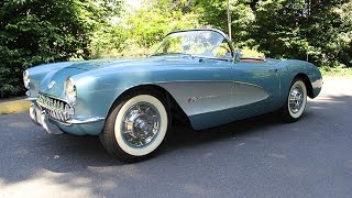 1957 Corvette  Fuel Injected Charvet Classic Cars [upl. by Naoh]