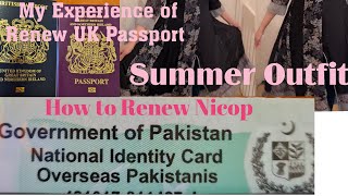 My Experience of Renewal UK Passport and Nicop nadra id card  Lovely Summer [upl. by Jahdiel]