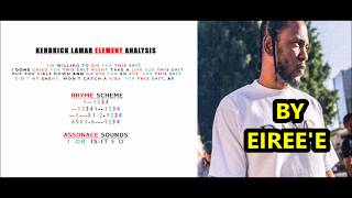 Kendrick Lamar Element rhyme scheme BREAKDOWN ANALYSIS [upl. by Esom353]