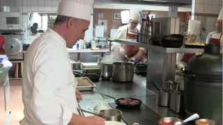 Haeberlin prepares a dish at 3 Michelin LAuberge de LIll [upl. by Dunn]