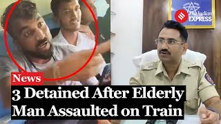 Three Detained After Elderly Man Assaulted on Train in Thane FIR Filed Investigation Ongoing [upl. by Doroteya297]