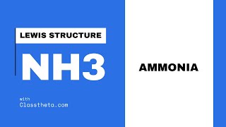 NH3 Lewis Structure  How to Draw the Dot Structure for NH3 Ammonia [upl. by Eellac]