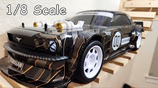 World 1st Licensed Hoonigan Hoonicorn 1965 Ford Mustang 18 Scale RC Car [upl. by Antony]