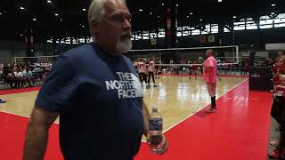 Coach Gabe Uncut VS Downstate 15 Black Set 2 USAV National Championship [upl. by Aidole]