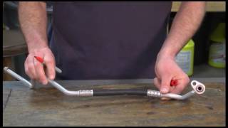 How to Repair an Air Conditioning Hose Assembly Step 1 Orientation of Fittings [upl. by Africah358]