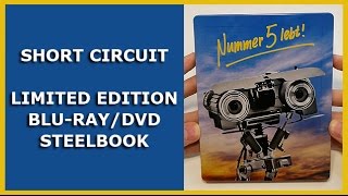 SHORT CIRCUIT  LIMITED EMBOSSED BLURAYDVD STEELBOOK UNBOXING  NUMMER 5 LEBT [upl. by Maria790]