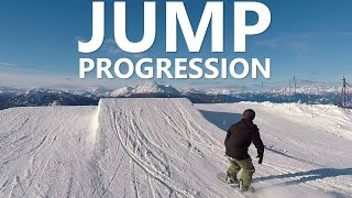 Beginner Snowboard Jump Progression with Doug [upl. by Madriene272]