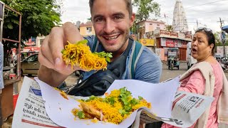 INSANE Indian Street Food 🇮🇳 035 Sev puri Aloo tikki Dosa [upl. by Dlonyer]