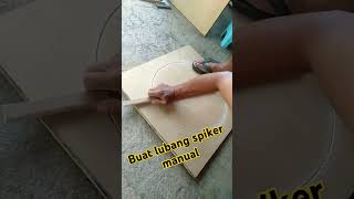 Buat lubang speaker manual [upl. by Teloiv]