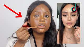 TESTING VIRAL TIKTOK MAKEUP HACKS [upl. by Freytag]