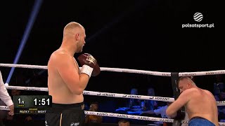 Kacper Meyna  Pavel Sour Skrót walki Homanit Rocky Boxing Night [upl. by Warder]