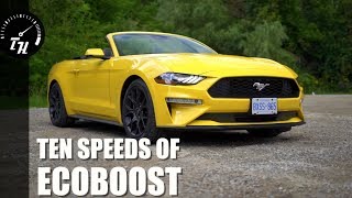 Is the 2018 Ford Mustang EcoBoost 10Speed as fun as the 50 V8 [upl. by Aicemaj941]