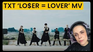 First Time Reaction to TXT LoserLover Official MV [upl. by Nepets473]