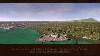 Cartagena de Indias en la época de Blas de Lezo Fortificaciones en 3D [upl. by Anyal]