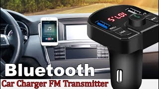 Car Charger FM Transmitter Handsfree Bluetooth MP3 Player [upl. by Anilac]