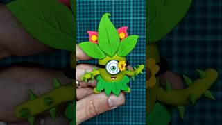 Hago figura de MINION tipo PLANTA🌿 con Foamy Moldeable [upl. by Quennie]