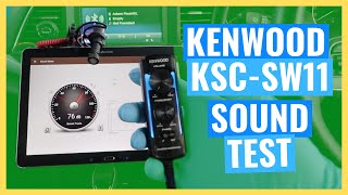 KENWOOD KSCSW11 SOUND TEST Underseat Compact Subwoofer 33 Install Series [upl. by Allyn]