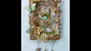 Mixed Media Nature Canvas Tutorial [upl. by Akener]