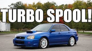 20042005 Subaru WRX  KampN Intake  Genie Exhaust TURBO SPOOL SOUNDS [upl. by Marra]