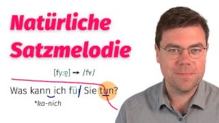 Satzmelodie Intonation  Deutsche Aussprache  Übungen [upl. by Fang245]