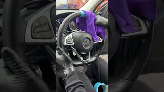 Shiny leather is a no go detailing details automotivedetailing carcare leathercleaning [upl. by Ylas453]