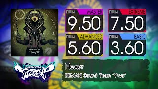 【GITADORA】 Hexer MASTER  BASIC Drum [upl. by Alrep217]