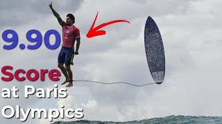 Gabriel Medina Makes History with 990 Score at Paris Olympics [upl. by Hillegass]