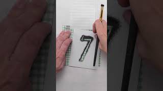 Simple Stencil Technique for perfect letters amp numbers every time [upl. by Flora]