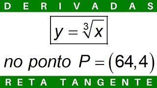 CÁLCULO 🔆 EQUAÇÃO da RETA TANGENTE a CURVA no PONTO DADO derivadas exercícios cálculo1 [upl. by Joye]