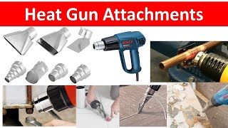 Heat Gun nozzle attachments  Hot Air Gun Attachmenet  Bosch Heat Gun Accessories  Plastic Welding [upl. by Ennovehc737]