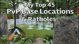 45 Ratholes amp Base Locations For ARK PvP [upl. by Vas]